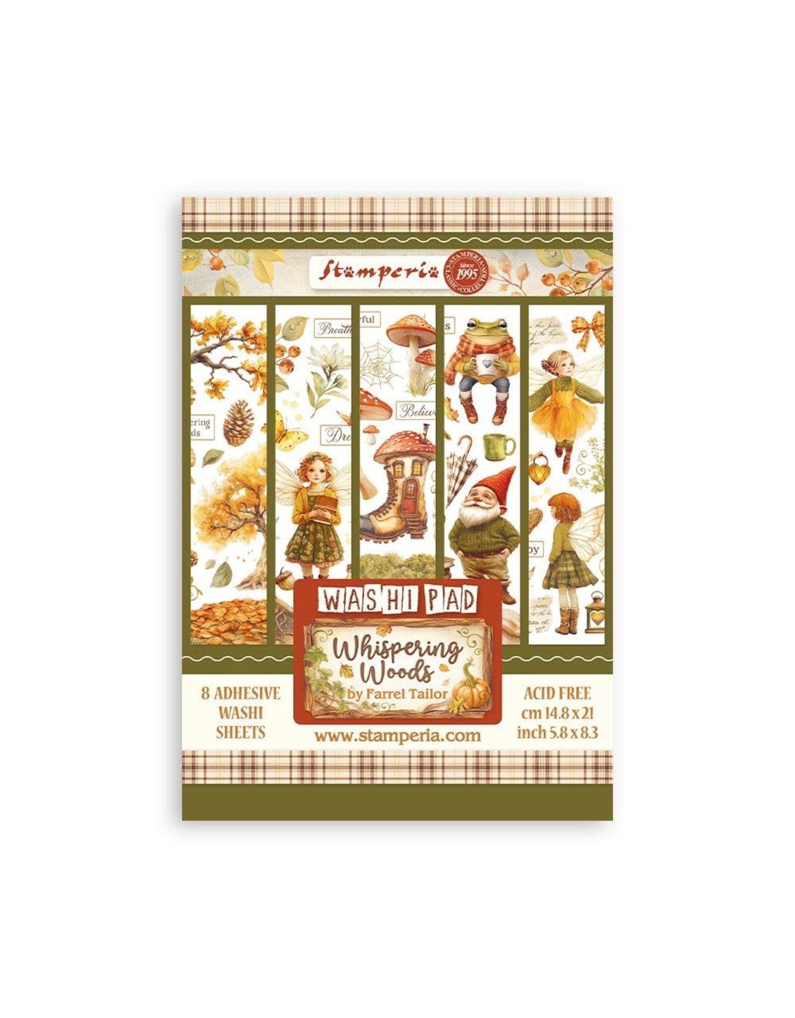 STAMPERIA STAMPERIA WHISPERING WOODS A5 WASHI PAD