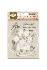 STAMPERIA STAMPERIA WHISPERING WOODS MUSHROOMS AND FAIRIES CLEAR STAMP SET