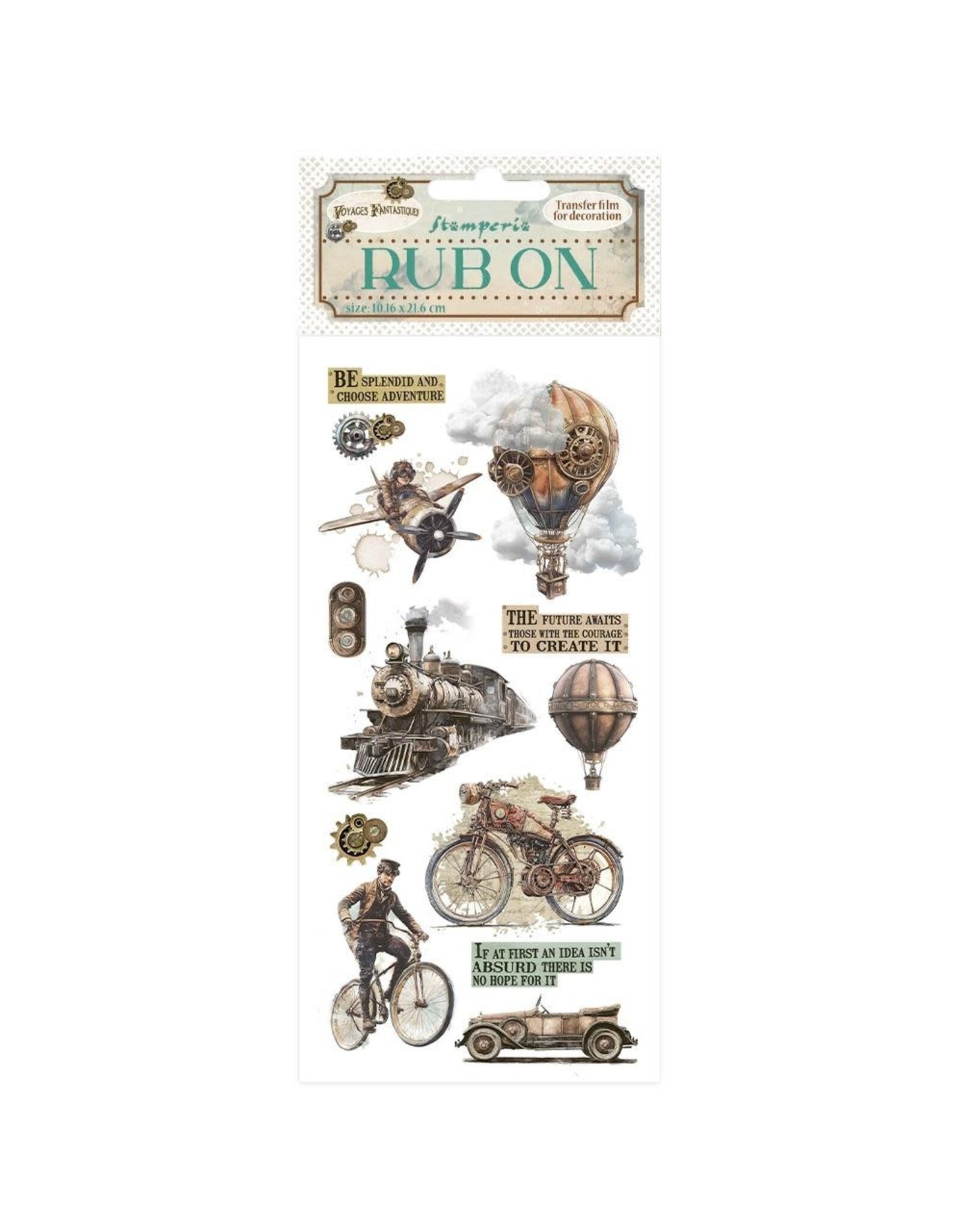 STAMPERIA STAMPERIA VOYAGES FANTASTIQUES THE AGE OF ADVENTURE RUB-ON