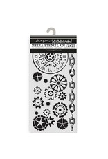 STAMPERIA STAMPERIA VOYAGES FANTASTIQUES MECHANISMS 12x25cm STENCIL