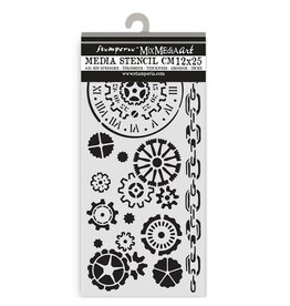 STAMPERIA STAMPERIA VOYAGES FANTASTIQUES MECHANISMS 12x25cm STENCIL