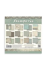 STAMPERIA STAMPERIA VOYAGES FANTASTIQUES BACKGROUNDS SELECTION 8x8 PAPER PACK 10 SHEETS