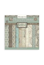 STAMPERIA STAMPERIA VOYAGES FANTASTIQUES BACKGROUNDS SELECTION 12x12 PAPER PACK 10 SHEETS