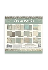 STAMPERIA STAMPERIA VOYAGES FANTASTIQUES BACKGROUNDS SELECTION 12x12 PAPER PACK 10 SHEETS