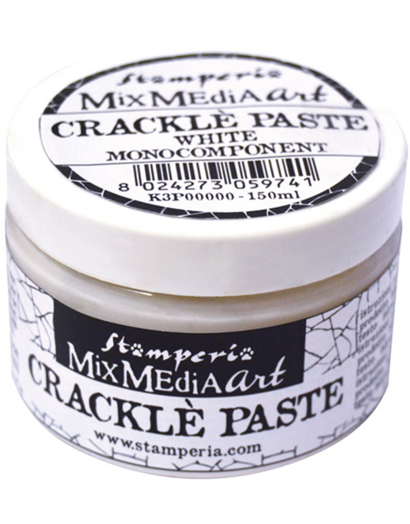 STAMPERIA STAMPERIA MIX MEDIA ART WHITE CRACKLE PASTE