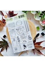 CHOU & FLOWERS CHOU & FLOWERS COLLECTION L'ORÉE DES BOIS NOTES D'AUTOMNE A6 CLEAR STAMP SET