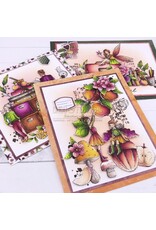 CHOU & FLOWERS CHOU & FLOWERS COLLECTION L'ORÉE DES BOIS NOTES D'AUTOMNE A6 CLEAR STAMP SET