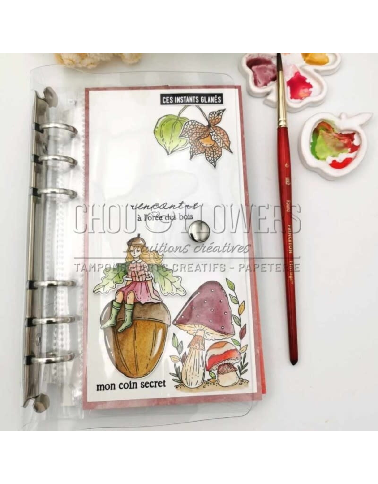 CHOU & FLOWERS CHOU & FLOWERS COLLECTION L'ORÉE DES BOIS DANS LA LUMIERE CLEAR STAMP SET