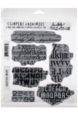 STAMPERS ANONYMOUS STAMPERS ANONYMOUS TIM HOLTZ CLING STAMP FADED TYPE 7''X8.5''