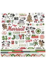 SIMPLE STORIES SIMPLE STORIES SAY CHEESE CLASSIC MOUSE CHRISTMAS 12x12 CARDSTOCK STICKERS