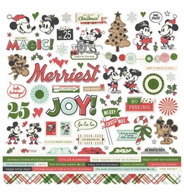 SIMPLE STORIES SIMPLE STORIES SAY CHEESE CLASSIC MOUSE CHRISTMAS 12x12 CARDSTOCK STICKERS