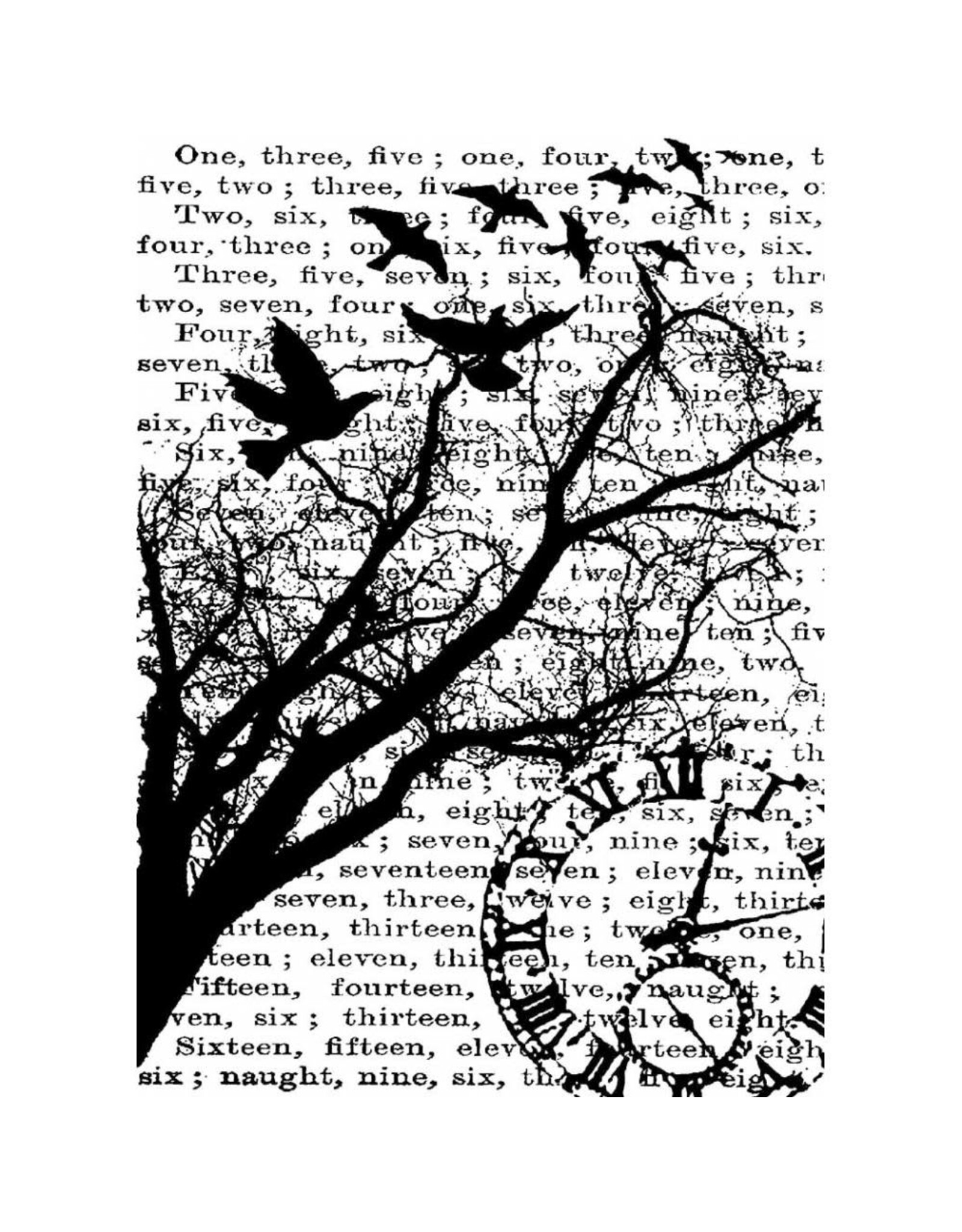 STAMPERS ANONYMOUS STAMPERS ANONYMOUS TIM HOLTZ TIME CLING STAMP
