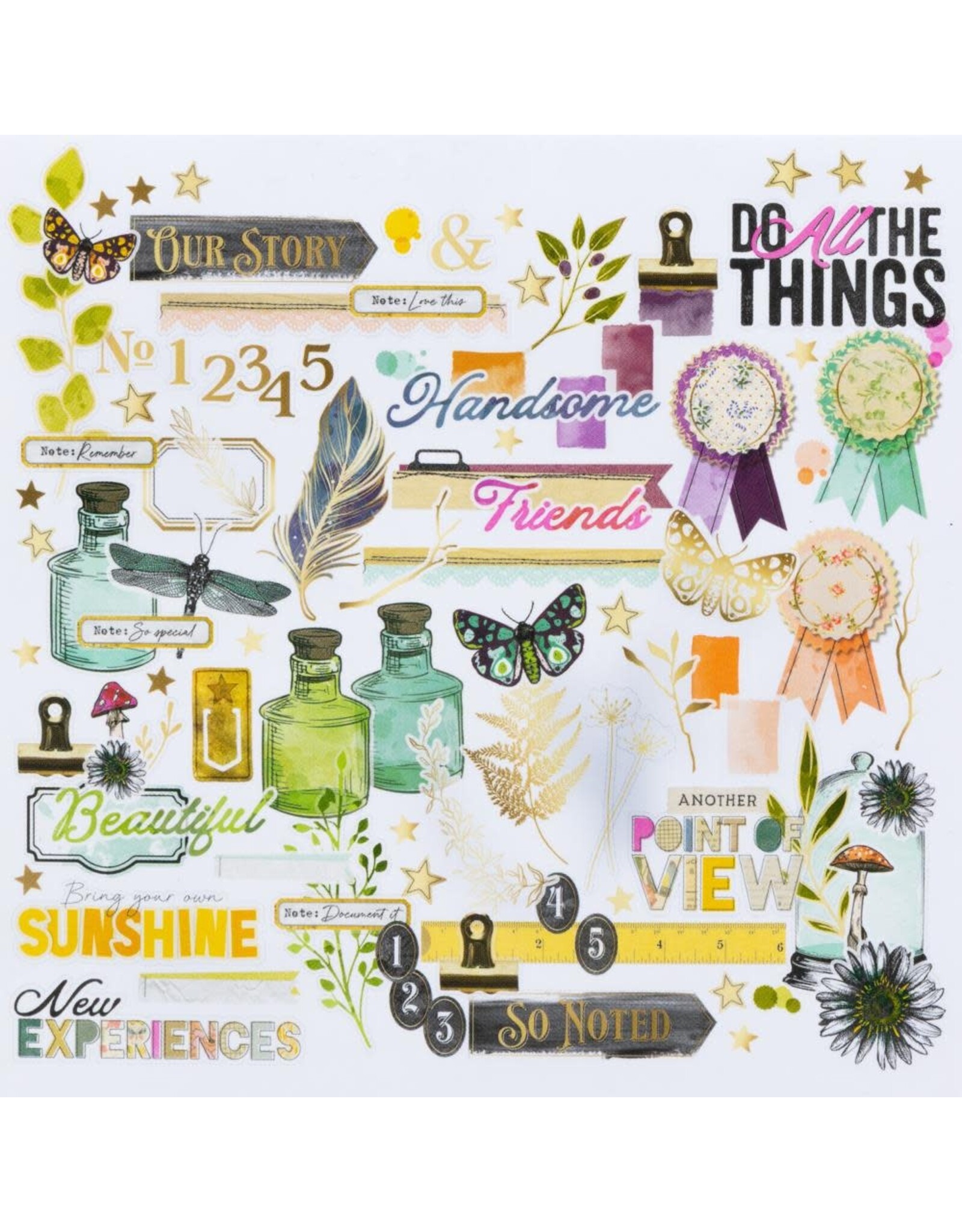 49 AND MARKET 49 AND MARKET CURIOSITIES IN WILLOW GROVE ASSORTED DIE-CUTS 107/PK