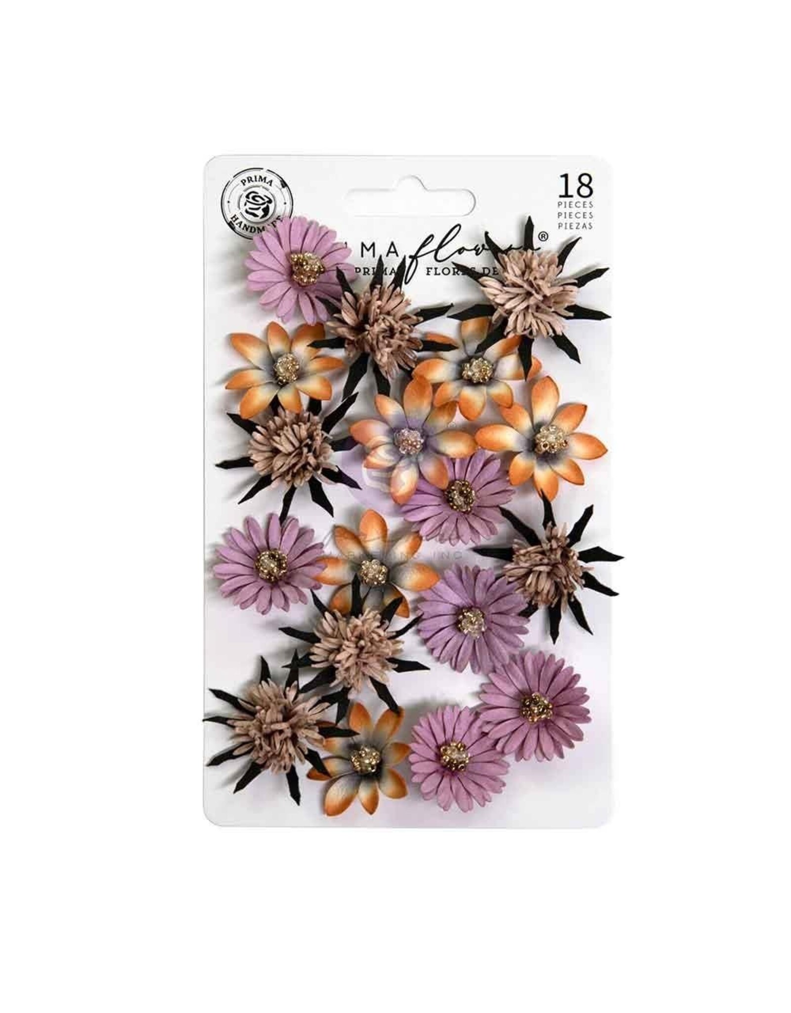PRIMA PRIMA BEWITCHED WITCH HAZEL PAPER FLOWERS 18/PK