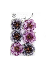 PRIMA PRIMA BEWITCHED MOONLIT PETALS PAPER FLOWERS 6/PK
