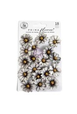 PRIMA PRIMA BEWITCHED GHOSTLY BLOOMS PAPER FLOWERS 18/PK