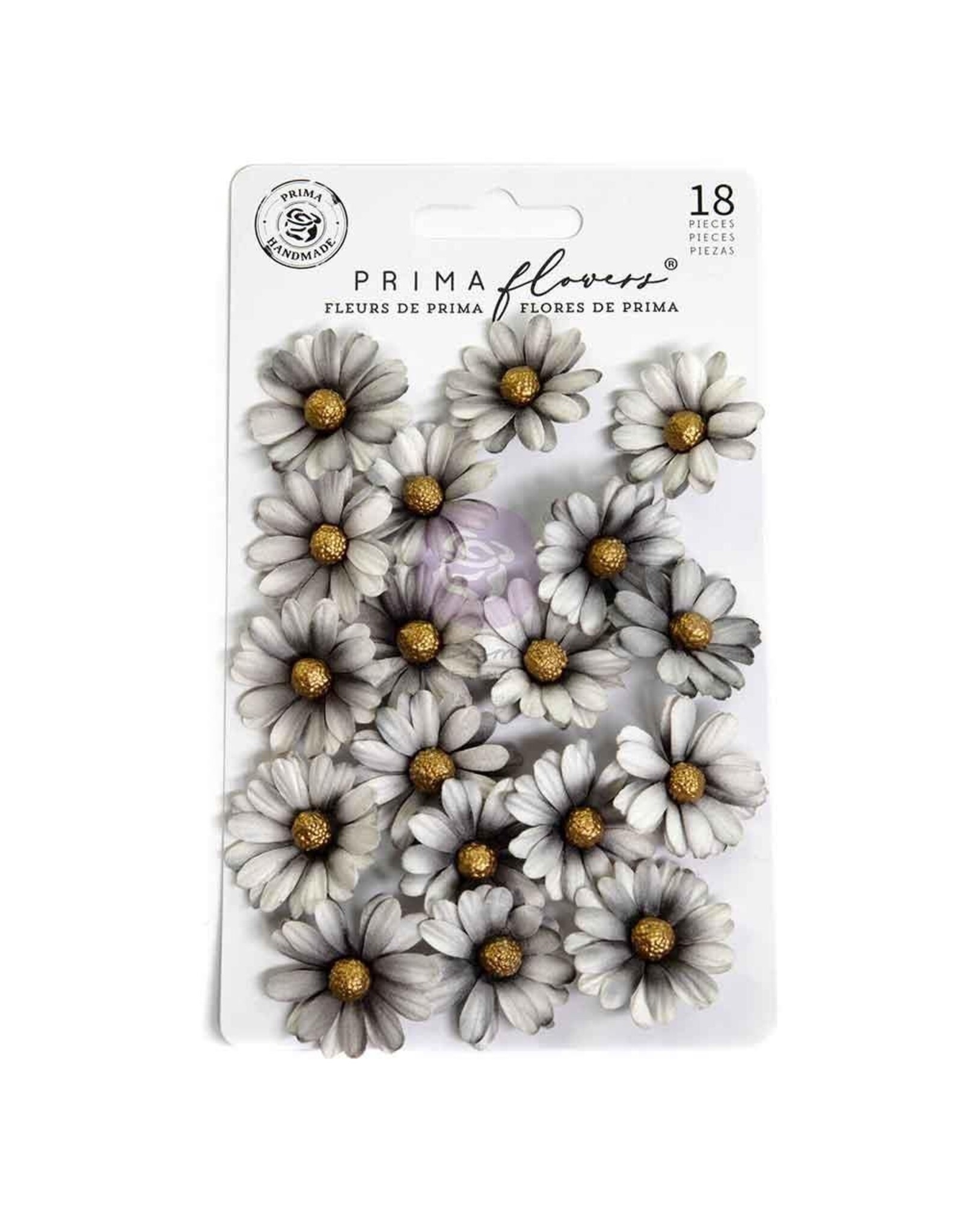 PRIMA PRIMA BEWITCHED GHOSTLY BLOOMS PAPER FLOWERS 18/PK