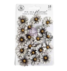 PRIMA PRIMA BEWITCHED GHOSTLY BLOOMS PAPER FLOWERS 18/PK