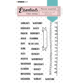 STUDIOLIGHT STUDIOLIGHT PLANNER ESSENTIALS #513 CLEAR STAMP SET