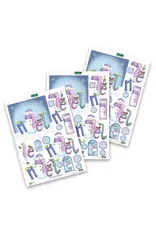 KATY SUE KATY SUE NOEL & SNOWMAN DIE CUT 3D DECOUPAGE 3/PK