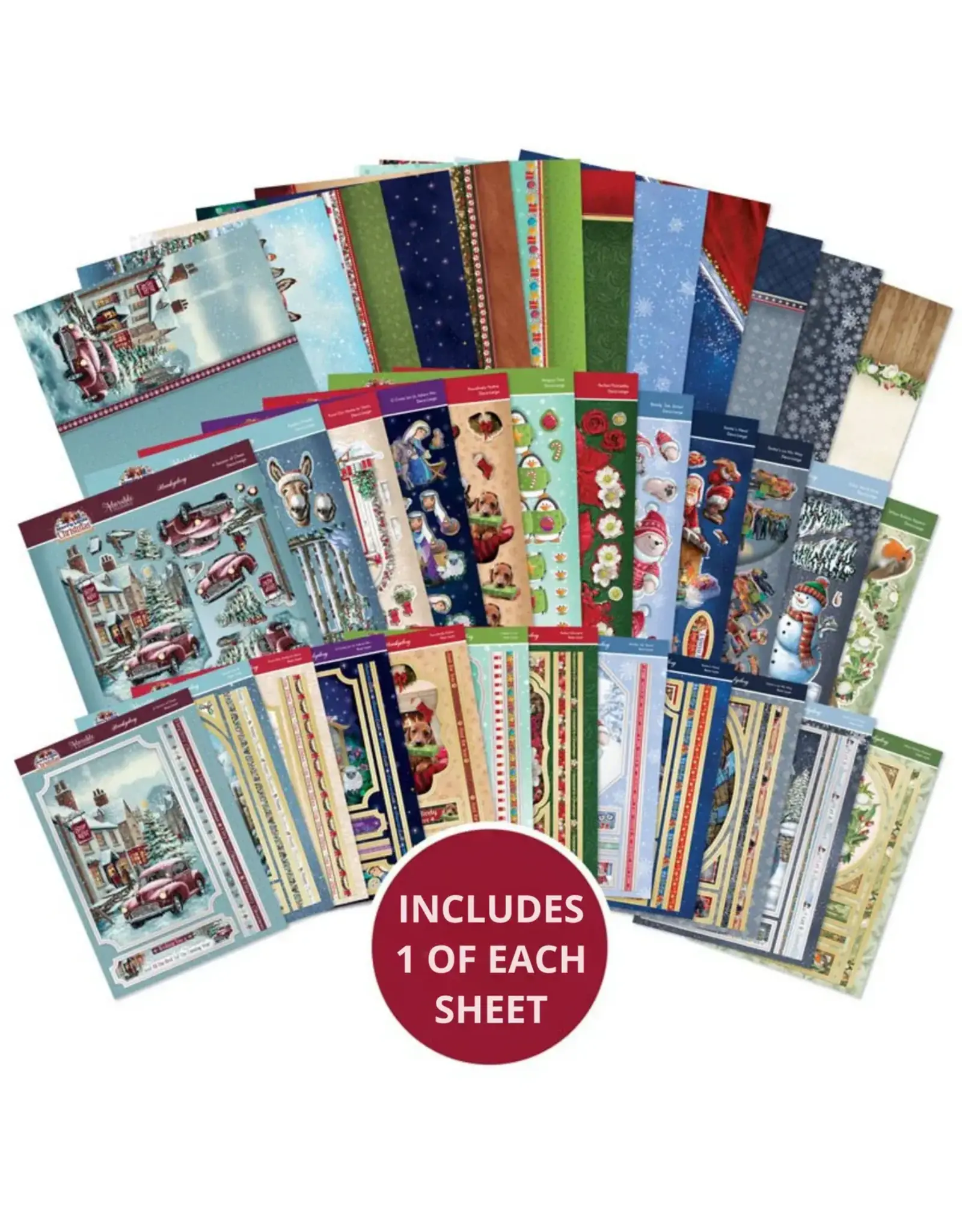 HUNKYDORY CRAFTS LTD. HUNKYDORY A MERRY LITTLE CHRISTMAS DESIGNER DECO-LARGE COLLECTION