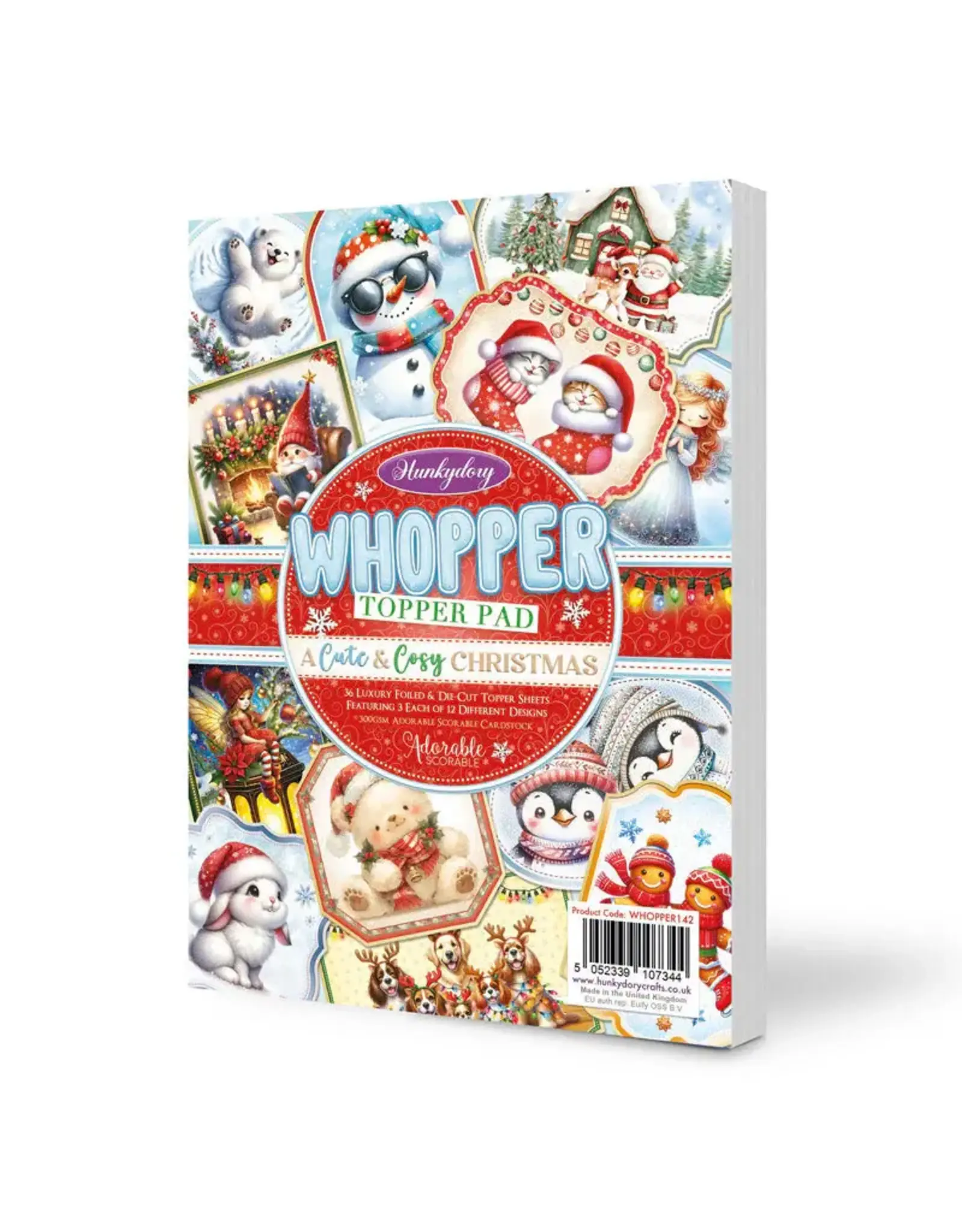 HUNKYDORY CRAFTS LTD. HUNKYDORY A CUTE & COSY CHRISTMAS WHOPPER TOPPER PAD