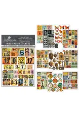 CIAO BELLA CIAO BELLA MIXED MEDIA STICKER SCRATCHED LABELS 10/PK