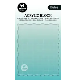 STUDIOLIGHT STUDIOLIGHT ESSENTIALS 80MMx100MM ACRYLIC BLOCK WITH GRID