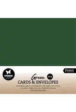 STUDIOLIGHT STUDIOLIGHT ESSENTIALS COLLECTION CHRISTMAS GREEN CARDS & ENVELOPES 6x6