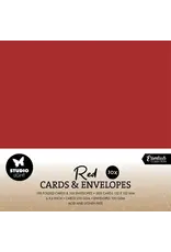 STUDIOLIGHT STUDIOLIGHT ESSENTIALS COLLECTION CHRISTMAS RED CARDS & ENVELOPES 6x6