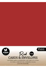 STUDIOLIGHT STUDIOLIGHT ESSENTIALS COLLECTION CHRISTMAS RED CARDS & ENVELOPES 5x7