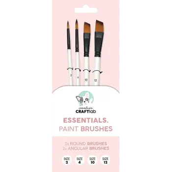 STUDIOLIGHT STUDIOLIGHT CREATIVE CRAFTLAB ESSENTIALS BRUSHES 4/PK