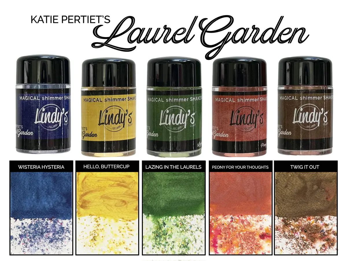 LINDY’S STAMP GANG LINDY'S STAMP GANG KATIE PERTIET'S LAUREL GARDEN MAGICAL SHAKER 2.0 SET