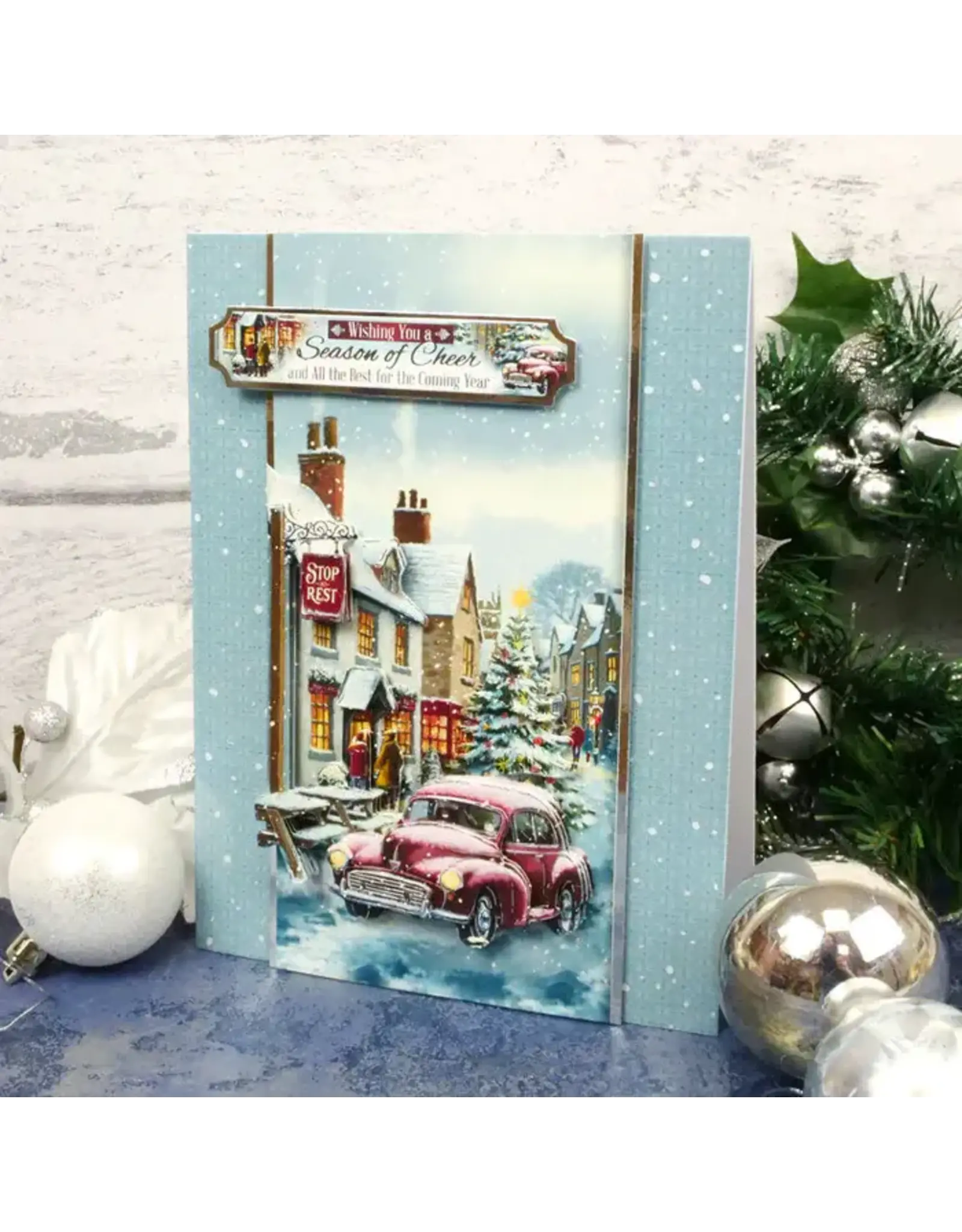 HUNKYDORY CRAFTS LTD. HUNKYDORY A MERRY LITTLE CHRISTMAS A SEASON OF CHEER DECO-LARGE SET
