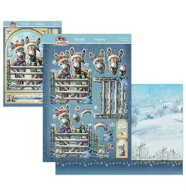 HUNKYDORY CRAFTS LTD. HUNKYDORY A MERRY LITTLE CHRISTMAS FESTIVE FRIENDS DECO-LARGE SET