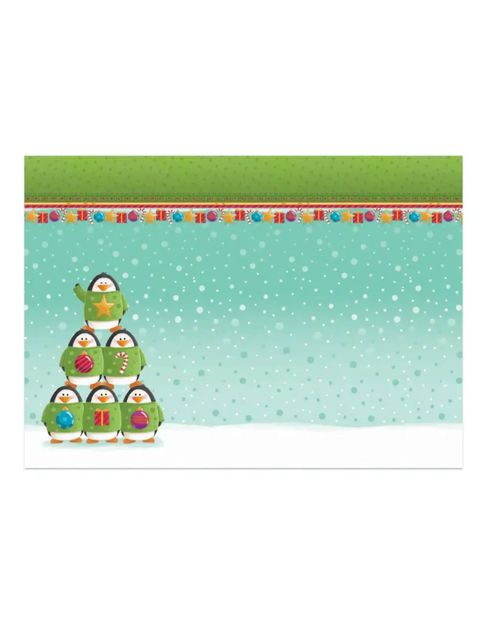 HUNKYDORY CRAFTS LTD. HUNKYDORY A MERRY LITTLE CHRISTMAS PENGUIN TREE DECO-LARGE SET