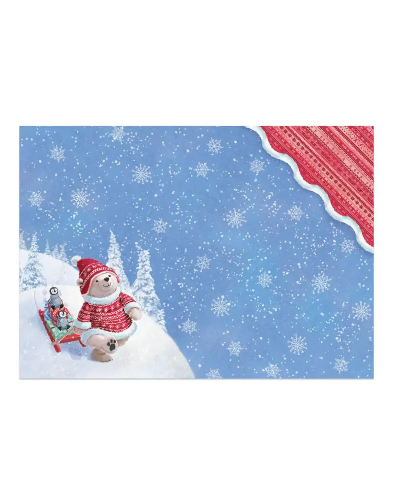 HUNKYDORY CRAFTS LTD. HUNKYDORY A MERRY LITTLE CHRISTMAS READY, SET SNOW! DECO-LARGE SET
