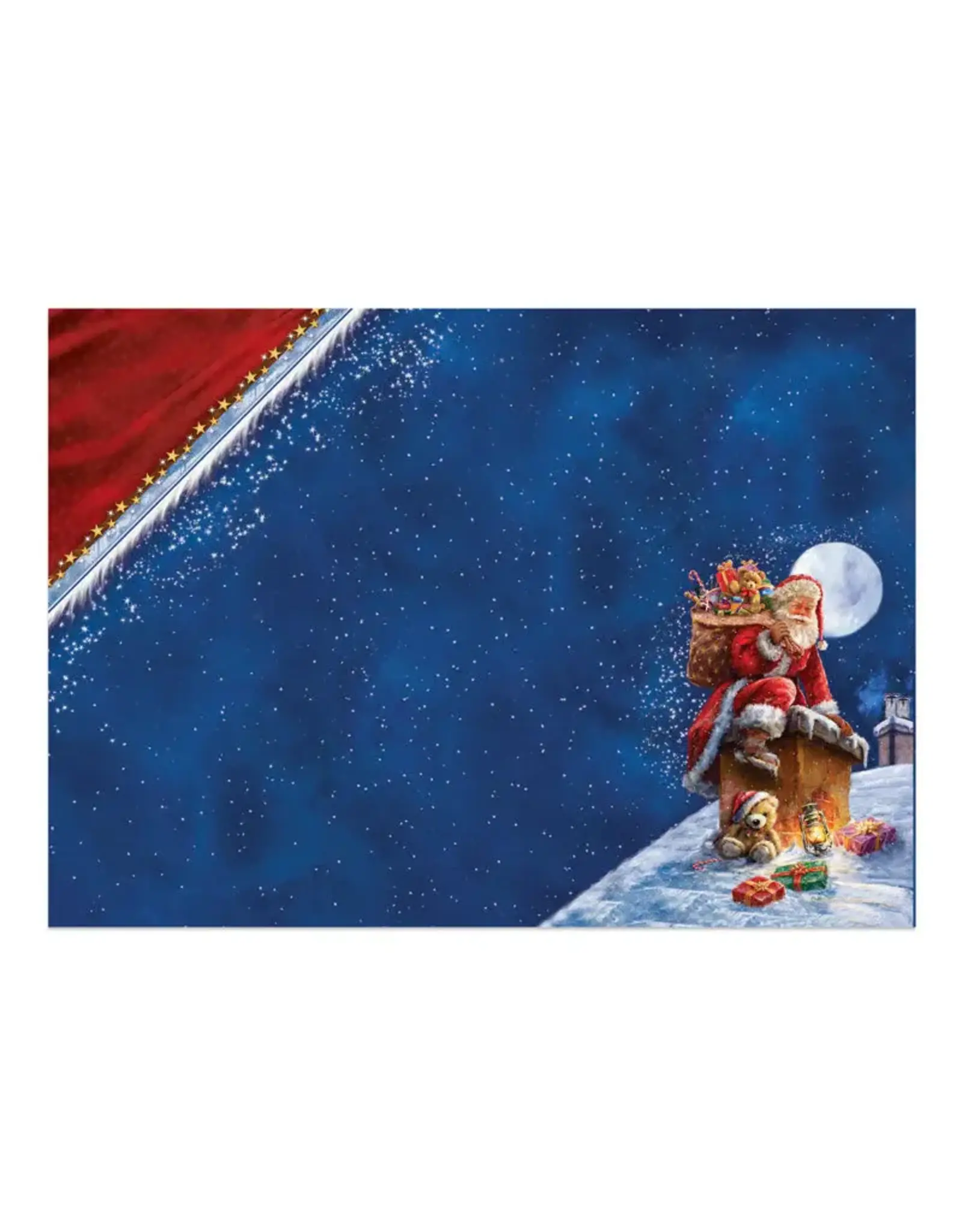 HUNKYDORY CRAFTS LTD. HUNKYDORY A MERRY LITTLE CHRISTMAS SANTA'S HERE! DECO-LARGE SET