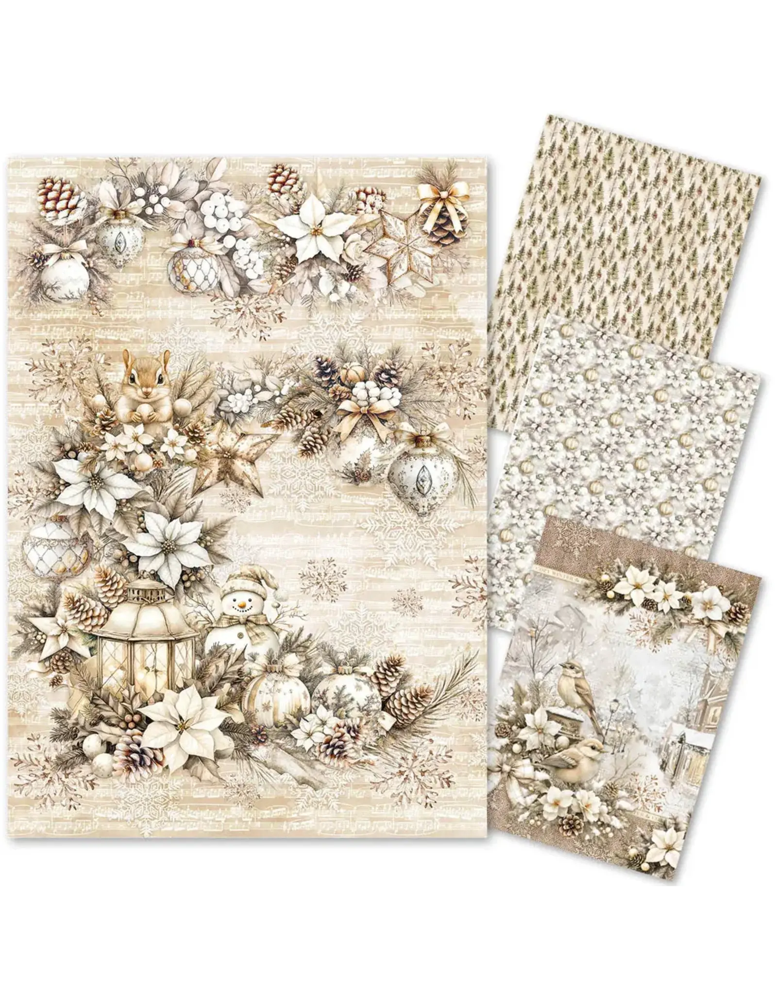CIAO BELLA CIAO BELLA WINTER SEASON A4 RICE PAPER 4 SHEETS