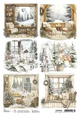 CIAO BELLA CIAO BELLA WINTER SEASON WINTER FRAMES A4 RICE PAPER