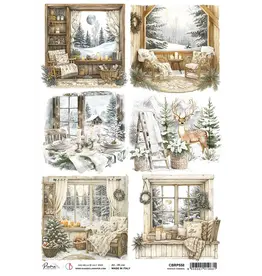 CIAO BELLA CIAO BELLA WINTER SEASON WINTER FRAMES A4 RICE PAPER