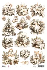 CIAO BELLA CIAO BELLA WINTER SEASON ELEMENTS A4 RICE PAPER