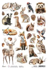 CIAO BELLA CIAO BELLA FOREST COMPANIONS A4 RICE PAPER