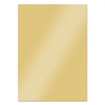 HUNKYDORY CRAFTS LTD. HUNKYDORY RICH GOLD A4 MIRRI CARD ESSENTIALS 10 SHEETS
