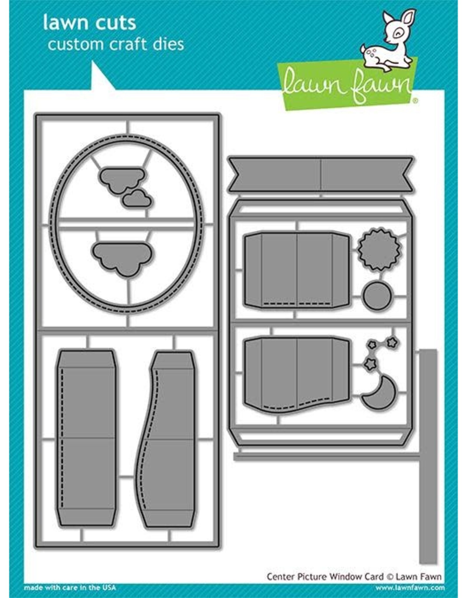 LAWN FAWN LAWN FAWN CENTER PICTURE WINDOW CARD DIE SET