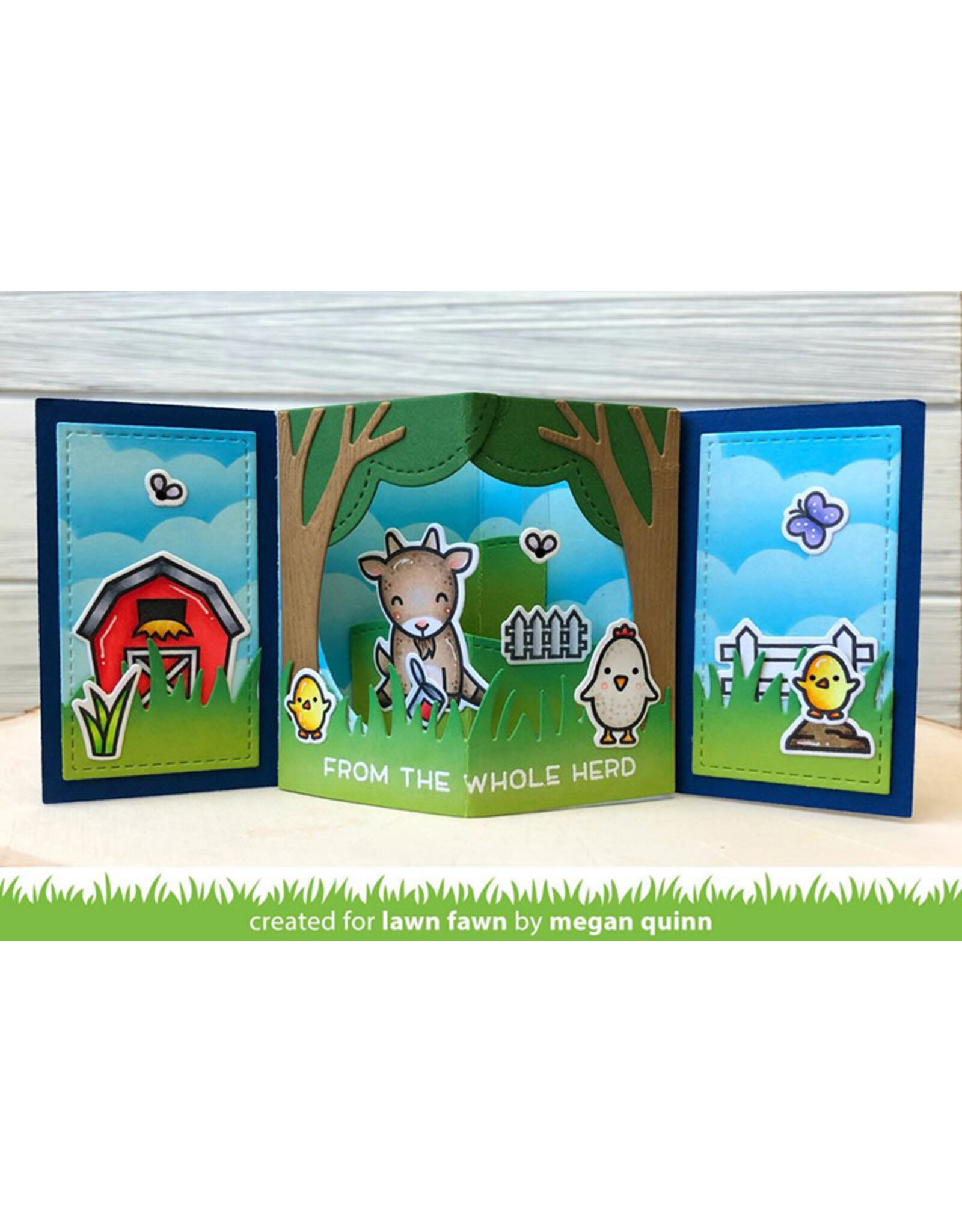LAWN FAWN LAWN FAWN CENTER PICTURE WINDOW CARD DIE SET