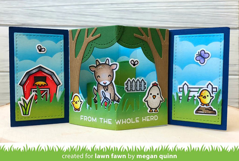 LAWN FAWN LAWN FAWN CENTER PICTURE WINDOW CARD DIE SET