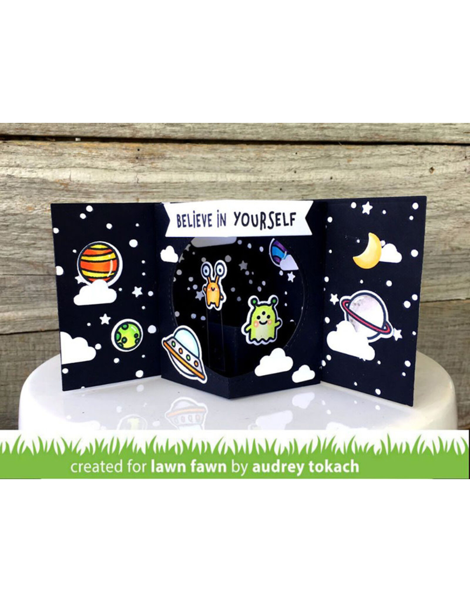 LAWN FAWN LAWN FAWN CENTER PICTURE WINDOW CARD DIE SET