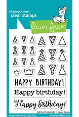 LAWN FAWN LAWN FAWN ALL THE PARTY HATS CLEAR STAMP SET