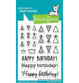 LAWN FAWN LAWN FAWN ALL THE PARTY HATS CLEAR STAMP SET